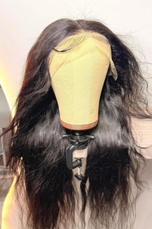 Brazilian Straight Waves Natural Hair - 24 Inch Full Lace Frontal, 13 x 4